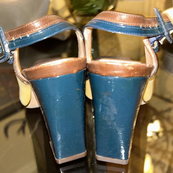 Cole Haan Women's Multi-Colored Square-Heeled Sandal - Picture 7 of 9